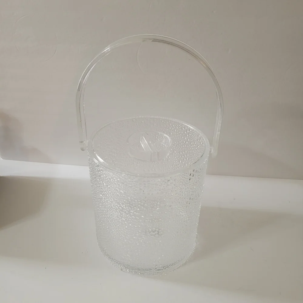 Vintage Acrylic Bubble Ice Bucket